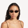 Gafas de sol Nano Cat para mujer en color plateado Gafas de sol Nano Cat para mujer en color plateado