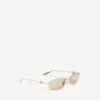 Gafas de sol Nano D-Frame para mujer en dorado claro Gafas de sol Nano D-Frame para mujer en dorado claro