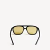 Gafas de sol Pilot para hombre, para uso diario, en negro/amarillo Gafas de sol Pilot para hombre, para uso diario, en negro/amarillo