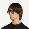 Gafas de sol Pilot para hombre, para uso diario, en negro/amarillo Gafas de sol Pilot para hombre, para uso diario, en negro/amarillo