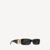 Gafas de sol rectangulares Dynasty en negro Gafas de sol rectangulares Dynasty en negro