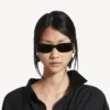 Gafas de sol rectangulares Dynasty en negro Gafas de sol rectangulares Dynasty en negro
