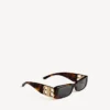 Gafas de sol rectangulares Dynasty para mujer en color havana medio Gafas de sol rectangulares Dynasty para mujer en color havana medio