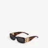 Gafas de sol rectangulares Dynasty para mujer en color havana medio Gafas de sol rectangulares Dynasty para mujer en color havana medio