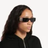 Gafas de sol rectangulares Dynasty para mujer en color negro Gafas de sol rectangulares Dynasty para mujer en color negro