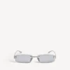 Gafas de sol rectangulares «Gossip M» para mujer en color plata Gafas de sol rectangulares «Gossip M» para mujer en color plata