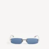 Gafas de sol rectangulares «Gossip M» para mujer en rutenio oscuro/azul Gafas de sol rectangulares «Gossip M» para mujer en rutenio oscuro/azul