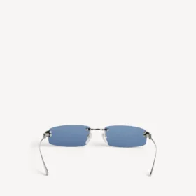 Gafas de sol rectangulares «Gossip M» para mujer en rutenio oscuro/azul