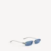 Gafas de sol rectangulares «Gossip M» para mujer en rutenio oscuro/azul Gafas de sol rectangulares «Gossip M» para mujer en rutenio oscuro/azul