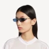 Gafas de sol rectangulares «Gossip M» para mujer en rutenio oscuro/azul Gafas de sol rectangulares «Gossip M» para mujer en rutenio oscuro/azul