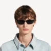 Gafas de sol rectangulares para uso diario en color negro Gafas de sol rectangulares para uso diario en color negro