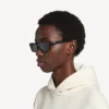Gafas de sol rectangulares para uso diario en color negro Gafas de sol rectangulares para uso diario en color negro