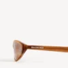 Gafas de sol redondas Neo en color habana con rayas rubias Gafas de sol redondas Neo en color habana con rayas rubias