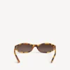 Gafas de sol redondas Neo en color havana moteado Gafas de sol redondas Neo en color havana moteado