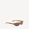 Gafas de sol redondas Neo en color havana moteado Gafas de sol redondas Neo en color havana moteado