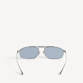 Gafas de sol Tag 3.0 con montura en forma de D para hombre, en color plateado
