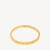 Gargantilla nano mini link para mujer en oro brillante