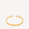 Gargantilla nano mini link para mujer en oro brillante