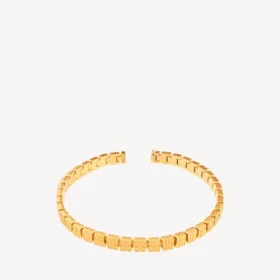 Gargantilla nano mini link para mujer en oro brillante