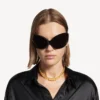 Gargantilla nano mini link para mujer en oro brillante