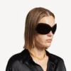 Gargantilla nano mini link para mujer en oro brillante