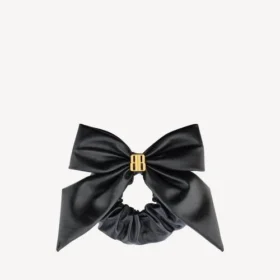 Goma para el pelo Clemence XL para mujer en negro/dorado