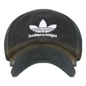 Gorra Balenciaga x adidas Trefoil con logotipo de Balenciaga «Black White» 723749410B21077
