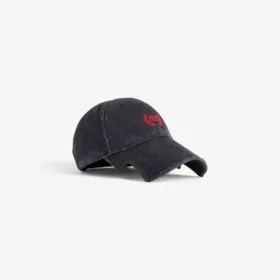 Gorra clásica Laurel en negro/rojo desgastado