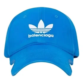 Gorra con el logotipo de Balenciaga x adidas Trefoil «Azul y blanco» 723749410B2-4877