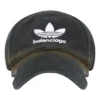Gorra con el logotipo de Balenciaga x adidas Trefoil «Black White» 723749410B2