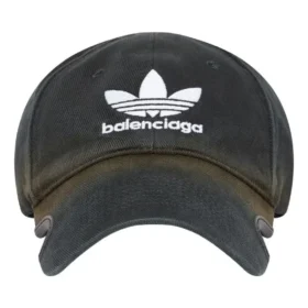 Gorra con el logotipo de Balenciaga x adidas Trefoil «Black White» 723749410B2