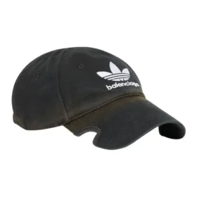 Gorra con el logotipo de Balenciaga x adidas Trefoil «Black White» 723749410B2