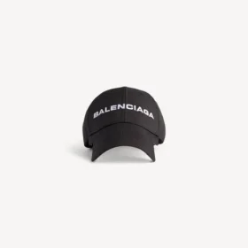 Gorra con logotipo en negro/blanco