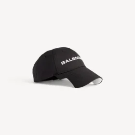 Gorra con logotipo en negro/blanco