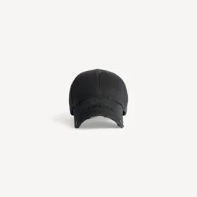Gorra con tachuelas para mujer en negro