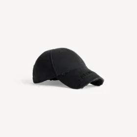 Gorra con tachuelas para mujer en negro