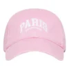 Gorra de béisbol con el logotipo de París «Light Pink White» 680748410B20697