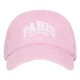 Gorra de béisbol con el logotipo de París «Light Pink White» 680748410B20697