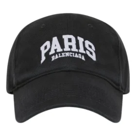 Gorra de béisbol con logotipo de París «Negro Blanco» 680748410B20107