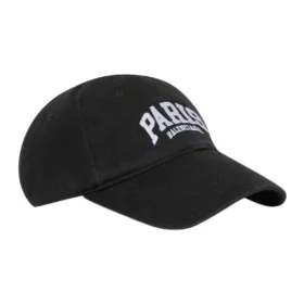 Gorra de béisbol con logotipo de París «Negro Blanco» 680748410B20107