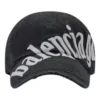 Gorra de béisbol con logotipo diagonal «Negro-Blanco» 680738410B21077