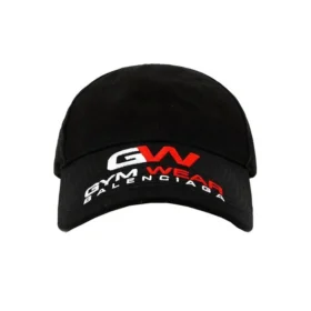Gorra de béisbol de algodón para gimnasio «Negra» 623903-310B2-1000