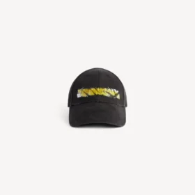 Gorra de béisbol «Messy Spray» para hombre en negro