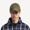Gorra de cinta adhesiva para hombre en color caqui