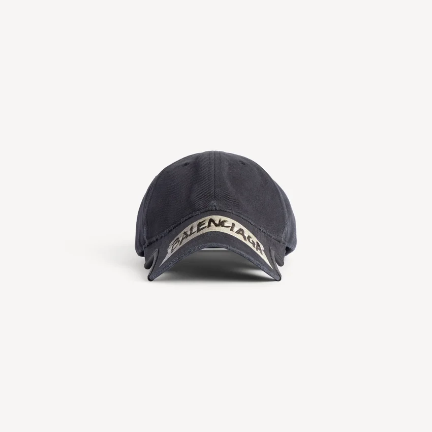 Gorra de cinta adhesiva para hombre en negro desgastado Gorra de cinta adhesiva para hombre en negro desgastado