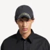 Gorra de cinta adhesiva para hombre en negro desgastado Gorra de cinta adhesiva para hombre en negro desgastado
