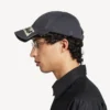 Gorra de cinta adhesiva para hombre en negro desgastado Gorra de cinta adhesiva para hombre en negro desgastado