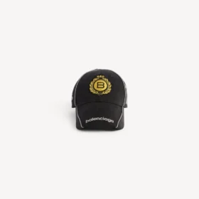 Gorra de hombre con escudo naval en negro