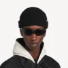 Gorro de lana para hombre en color negro