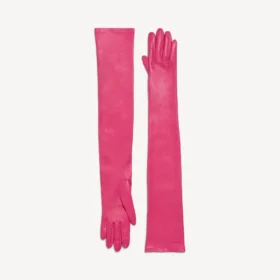 Guantes largos de mujer en rosa Guantes largos de mujer en rosa